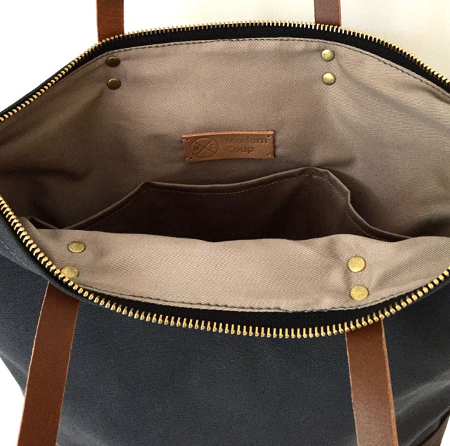 Custom Bag: Commuter Bag with Long Shoulder Tote Straps and A Crossbody Strap | Lightly Waxed ...