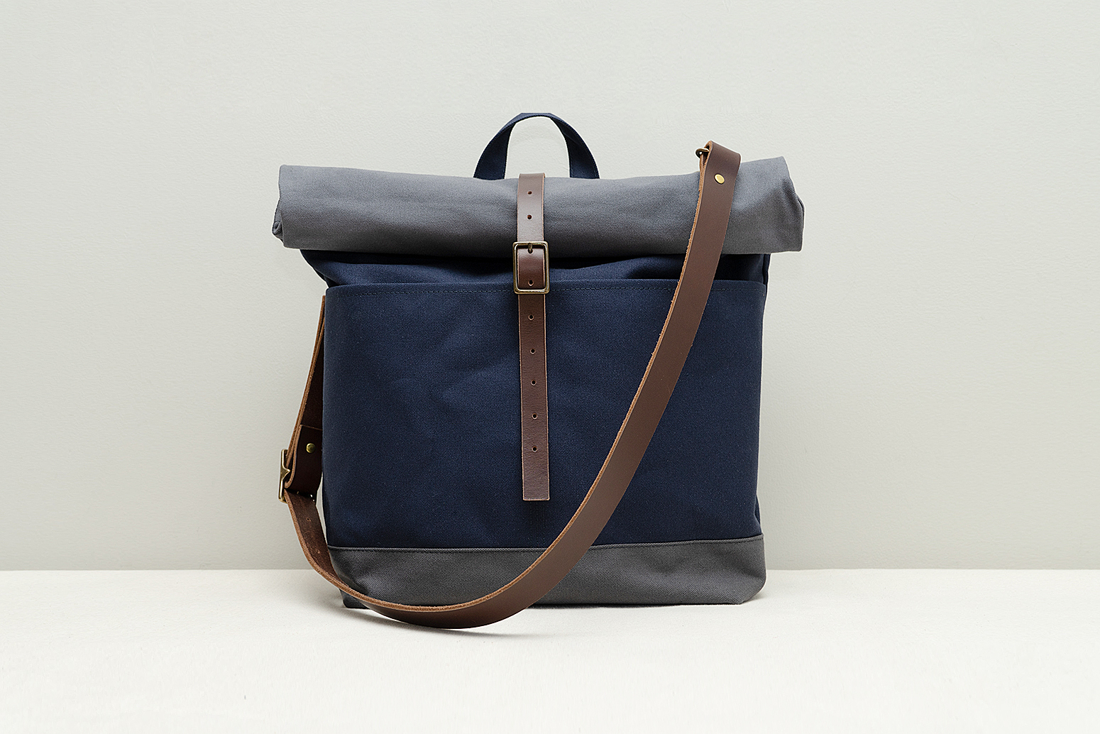 Roll Top Bag – Midnight Blue – Modern Coup Design Studio